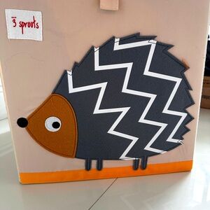 Hedgehog collapsable soft storage cube 12x12